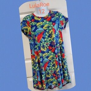 Lularoe Girls Size 12 dress 💚💙❤️